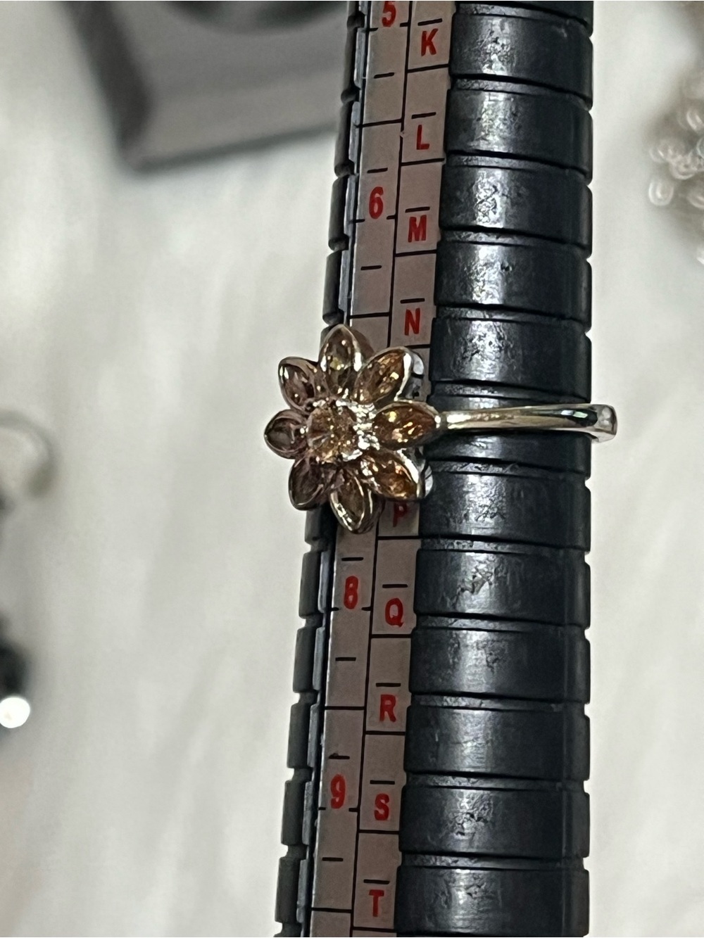Citrine Flower Ring - Picture 12 of 13